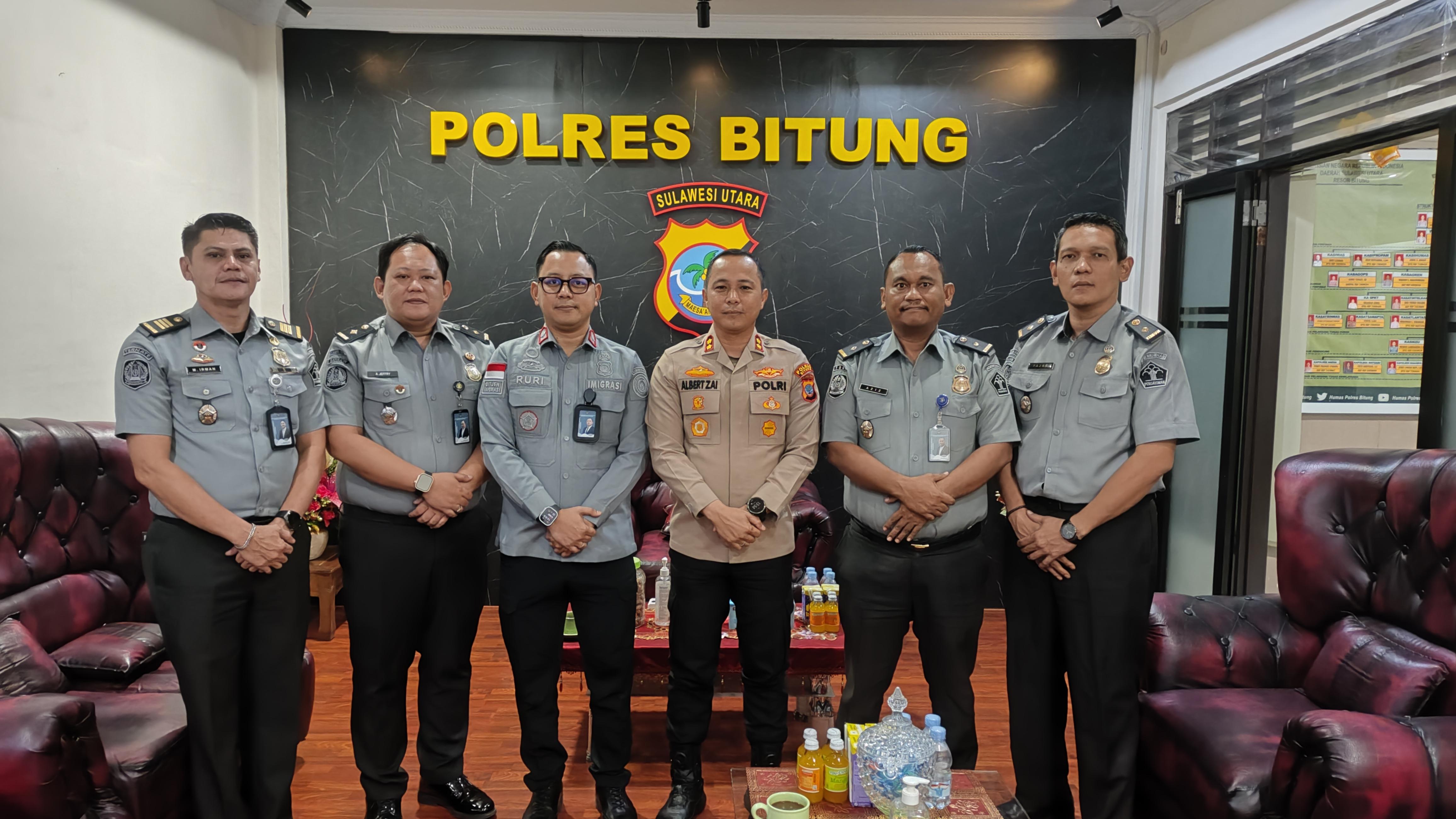 Kepala Kantor Imigrasi Bitung Lakukan Kunjungan ke Polres Bitung dan DPRD Kota Bitung