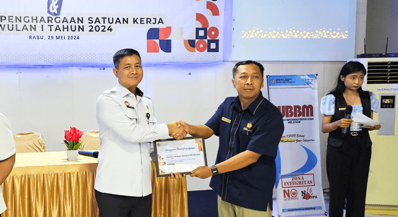 Kanim Bitung Ikuti Sosialisasi Juknis Penilaian IKPA Belanja K/L dan Penyerahan Penghargaan Satuan Kerja Triwulan I Tahun 2024